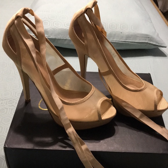 High Heel Shoes (Nude) - Picture 1 of 6